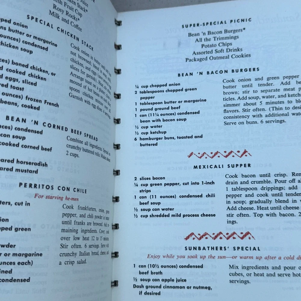 Campbell Cookbook Cooking With Soup Recipes Skillet Dishes‎ Casseroles 1968